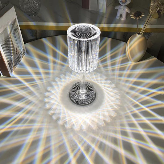 Lámpara de mesa de cristal